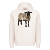 Pale Pink suffolk ewe Premium Hoodie - BarkalooDesign