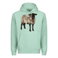 Seafoam suffolk ewe Premium Hoodie - BarkalooDesign