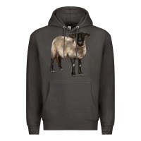 Smoke suffolk ewe Premium Hoodie - BarkalooDesign