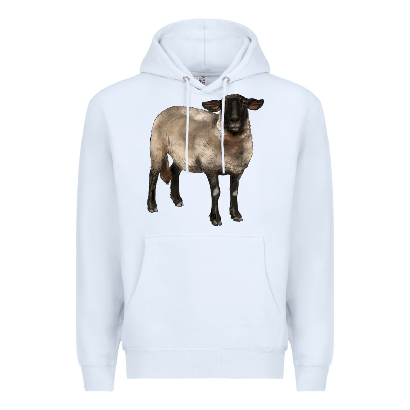 Suffolk Ewe Premium Hoodie by BarkalooDesign | Teevron