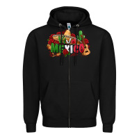 Black viva mexico Zipper Hoodie - Zillion Design Studio