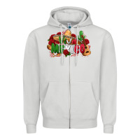 Dove Grey viva mexico Zipper Hoodie - Zillion Design Studio