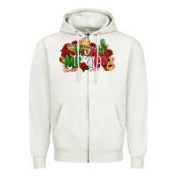 Oatmeal Heather viva mexico Zipper Hoodie - Zillion Design Studio