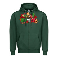 Sports Green viva mexico Zipper Hoodie - Zillion Design Studio