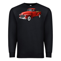 Black western red truck right 34 view Premium Sweatshirt - FaDigitalArtStudio