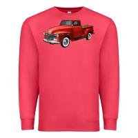 Cardinal western red truck right 34 view Premium Sweatshirt - FaDigitalArtStudio