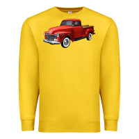 Lemon western red truck right 34 view Premium Sweatshirt - FaDigitalArtStudio