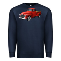 Navy western red truck right 34 view Premium Sweatshirt - FaDigitalArtStudio