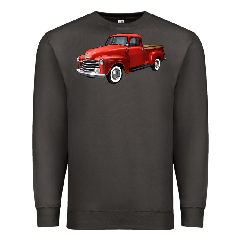 Western Red Truck Right 34 View Premium Sweatshirt by FaDigitalArtStudio | Teevron