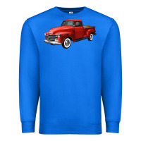 True Royal western red truck right 34 view Premium Sweatshirt - FaDigitalArtStudio