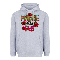 Heather Grey madre our lady Heavyweight Hoodie - CTS Tumbler Store