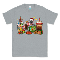 Heather Grey Christmas coffee cups with Pitbull Classic Tee - RanaPortraitStore