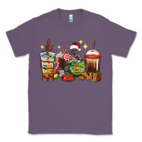 Lavender Christmas coffee cups with Pitbull Classic Tee - RanaPortraitStore