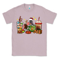 Lilac Christmas coffee cups with Pitbull Classic Tee - RanaPortraitStore