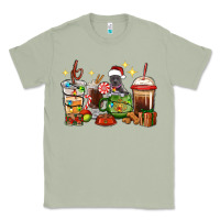 Matcha Christmas coffee cups with Pitbull Classic Tee - RanaPortraitStore