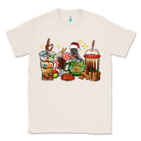 Natural Christmas coffee cups with Pitbull Classic Tee - RanaPortraitStore