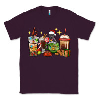 Plum Christmas coffee cups with Pitbull Classic Tee - RanaPortraitStore