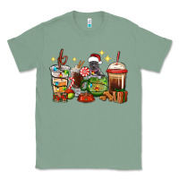 Sage Christmas coffee cups with Pitbull Classic Tee - RanaPortraitStore