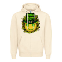Sandshell st. patrick's day pinch proof lucky face Zipper Hoodie - RanaPortraitStore