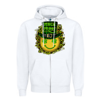 White st. patrick's day pinch proof lucky face Zipper Hoodie - RanaPortraitStore