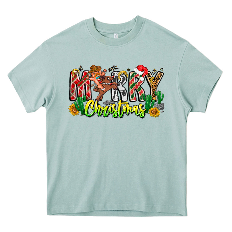 Merry Christmas Heavy Core Tee by CowhideDigitalArt | Teevron