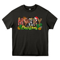 Asphalt Merry Christmas Heavy Core Tee - CowhideDigitalArt
