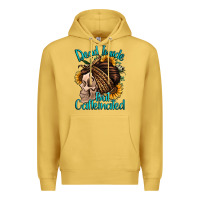 Antique Gold dead inside but caffeinated Premium Hoodie - Jasminsmagicworld