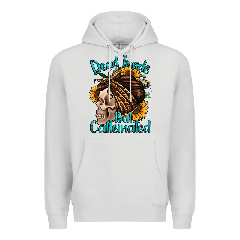 Dead Inside But Caffeinated Premium Hoodie by Jasminsmagicworld | Teevron