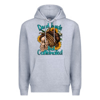 Heather Grey dead inside but caffeinated Premium Hoodie - Jasminsmagicworld