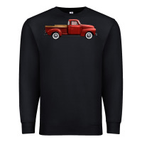 Western Red Truck Right Side View Premium Sweatshirt | Teevron