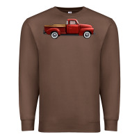 Chestnut western red truck right side view Premium Sweatshirt - FaDigitalArtStudio