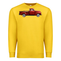 Lemon western red truck right side view Premium Sweatshirt - FaDigitalArtStudio