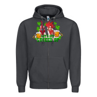 Smoke st. patrick's day roosters let's get lucked up Zipper Hoodie - RanaPortraitStore