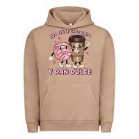 Pigment Burro but first chocolate y pan dulce Urban Hoodie - MaliasSmallBusiness