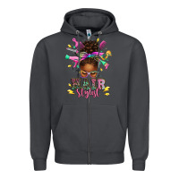 Smoke hair stylist afro messy bun Zipper Hoodie - texasbilliewilder
