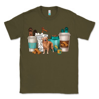 Army Green golden retriever dog coffee cups Classic Tee - texasbilliewilder