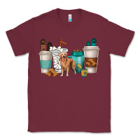 Burgundy golden retriever dog coffee cups Classic Tee - texasbilliewilder
