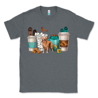 Charcoal Heather golden retriever dog coffee cups Classic Tee - texasbilliewilder