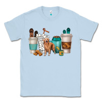 Dusty Blue golden retriever dog coffee cups Classic Tee - texasbilliewilder