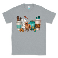 Heather Grey golden retriever dog coffee cups Classic Tee - texasbilliewilder