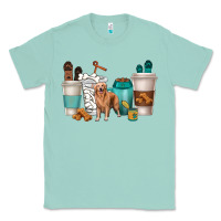 Seafoam golden retriever dog coffee cups Classic Tee - texasbilliewilder