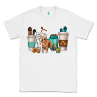 White golden retriever dog coffee cups Classic Tee - texasbilliewilder