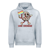 Heather Grey love everyone Urban Hoodie - MaliasSmallBusiness