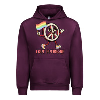 Mauve Wine love everyone Urban Hoodie - MaliasSmallBusiness