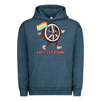 Pigment Midnight Navy love everyone Urban Hoodie - MaliasSmallBusiness