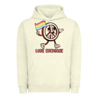 Pigment Pistachio love everyone Urban Hoodie - MaliasSmallBusiness