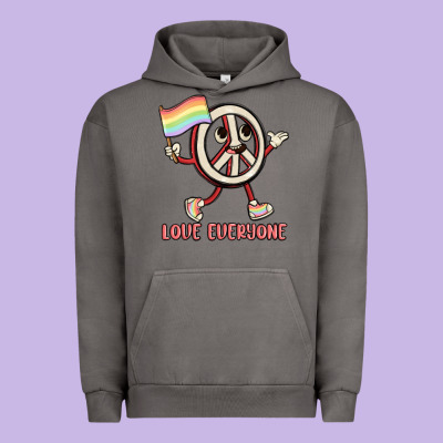 Love Everyone Urban Hoodie Designed By Maliassmallbusiness