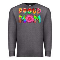 Charcoal Heather proud mom Premium Sweatshirt - HRA Design Shop