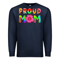 Navy proud mom Premium Sweatshirt - HRA Design Shop