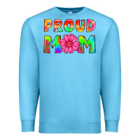 Ocean Blue proud mom Premium Sweatshirt - HRA Design Shop